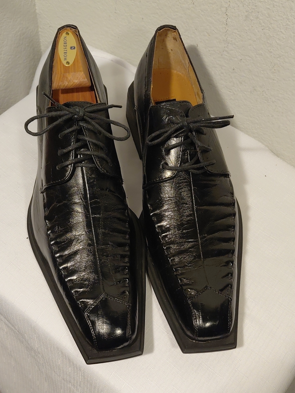 Italic Lace-Up Leather Dress Shoes